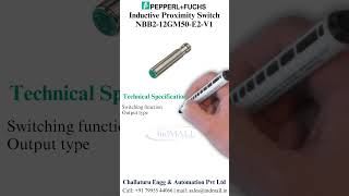 Pepperl Fuchs Inductive Proximity Sensor NBB212GM50E2V1  9179955 44066 shorts [upl. by Nehtanhoj]