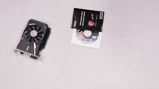 Unboxing MSI GeForce GT 1030 2GB AERO IT X OC DDR4 64BIT DVIHDM [upl. by Alidus]