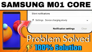 Samsung M01 Core Device Charging Slowly Problem Solution 🔥🔥 [upl. by Nylhtiak]