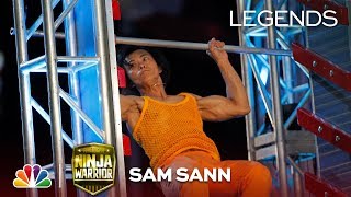 Sam Sann Oldest Ninja to Complete City Finals  American Ninja Warrior [upl. by Yve154]