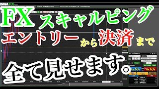 FX スキャルピング エントリーから決済まですべて見せます。 [upl. by Orag]