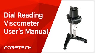 AMETEK BROOKFIELD Dial Reading Viscometer Users Manual ENG [upl. by Lyudmila]