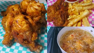 The ultimate battered crispy chicken Super easy to make So juicy and crunchy crispychicken [upl. by Evelc]