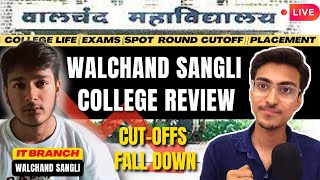 🚨 Seat Increase  SPOT Cutoff 📉 WALCHAND SANGLI TOP COLLEGE  MHT CET 2024 CAP Round Counselling [upl. by Lledrev]