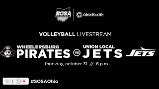 LIVE  Volleyball Regional Semifinal Wheelersburg Pirates vs Union Local Jets [upl. by Relluf]