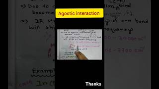 Agostic interaction organometallics inorganicchemistry shortvideo shortnotes msc csirnet gate [upl. by Einnep278]