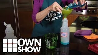 How to Make The Queen of Clean’s Miracle Shower Cleaner  OWNSHOW  Oprah Online [upl. by Hanako297]