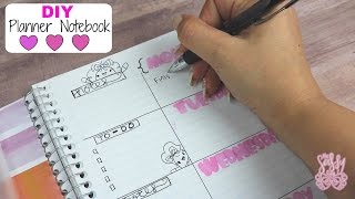 DIY Planner Notebook Easy amp Budget friendly [upl. by Leeth]