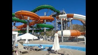 SunPalace on Faliraki Greece Rhodes all waterslides 2018 on 4K60 [upl. by Shah]