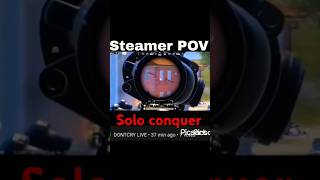 Steamer VS Me🔥🔥Solo conquerYouTubeVardanBGMI bgmi [upl. by Andromede151]