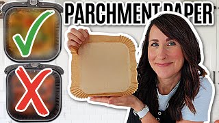 When to Use and NOT to Use Air Fryer Parchment Paper  How To Use Your Air Fryer [upl. by Ayotahc]