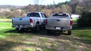 02 Ram 59L VS 03 Ram 57L Hemi [upl. by Meda167]