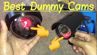 ✅Best Dummy Fake Security Cameras with 🔴 Red LED Flashing Lights amp Video Surveillance Signs Review [upl. by Schnur]