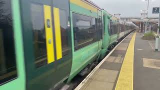 Southern leaving Horsham for London Victoria [upl. by Holcman14]