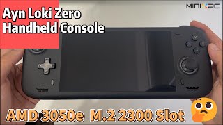 Unboxing Ayn Loki Zero AMD 3050e Handheld Game Console For PSP Retro Video Games Player [upl. by Arodnap407]