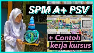 TIPS SPM A PSV  Contoh Kerja Kursus amp Folio Pendidikan Seni Visual [upl. by Ayk]