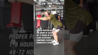 7 Tips to Maximise Strength amp Muscle Gains Shorts [upl. by Elbart3]