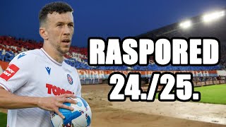 PRVA NA POLJUDU  HNL raspored za sezonu 202425 [upl. by Yrocaj]