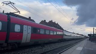 Ringsted station ft Bastians Trainspotting [upl. by Irtimd131]