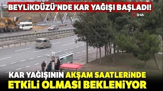 Beylikdüzü Kar Yağışı Başladı [upl. by Hussar]