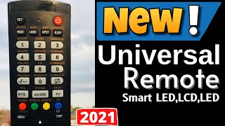 Latest Universal Remote For Smart LEDLCDLED  2021  HINDI  URDU [upl. by Enelime]