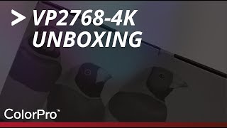 ViewSonic VP27684K Unboxing Video [upl. by Lertsek]