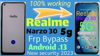 Realme Narzo 30 5g Frp Bypass Android13 Realme Narzo 30 5g New Security 2023  100 Working [upl. by Siana]