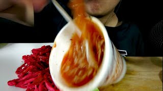 ASMR FAIL COMIENDO MARUCHAN Y RUNNERS FUEGO [upl. by Ahpla]