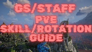 GreatswordStaff Pve Skill and rotation guide throneandliberty [upl. by Inahpit]