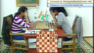 FIDE Womens Grand Prix 2013 Tashkent UZB Round 6 [upl. by Dolora]