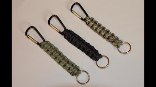 Paracord Karabiner Anhänger Anleitung Deutsch  Paracord carabiner english subtitles [upl. by Maunsell]