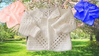 Gilet au Crochet toutes tailles Hexagone 🌺💕 [upl. by Sallee]