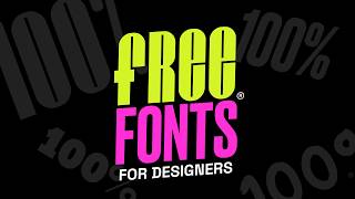 Best 100 Free Fonts For Designers amp Logo Design 2024 [upl. by Alanson]