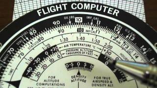 E6B Flight Computer Density Altitude [upl. by Ailemrac]