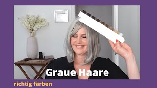 Graue Haare färben wie ein Profi [upl. by Lillis]