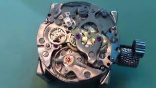 TISSOT chronograpf with Lemania Caiber 1277 part II [upl. by Revlis]