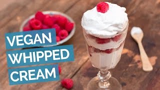 Easy Vegan Whipped Cream Recipe [upl. by Lednyc844]