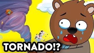 What If You Were Pulled Into A Tornado  FUNNY ANIMATION [upl. by Haiel]