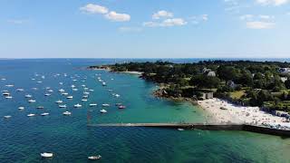 🚁 Bretagne  Sud Finistère  Baie de la ForêtFouesnant 🚁 [upl. by Trebo]