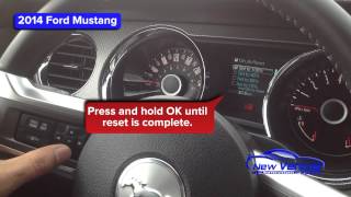 2014 Ford Mustang Oil Light Reset  Service Light Reset [upl. by Clement]