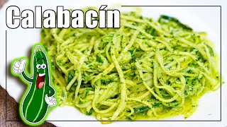 ✅ Cómo hacer ESPAGUETIS de CALABACIN al PESTO ▶ Recetas de cocina para cenar [upl. by Hadihahs]