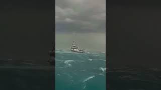 scary sea biggest amzing ship in the world oceanship ocean bigship sea north [upl. by Yffub]