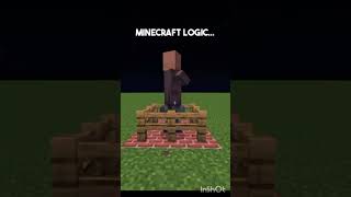 MINECRAFT LOGIC minecraft shortsviral virlashort [upl. by Ameehs26]