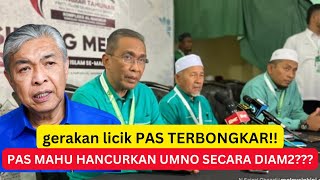 GERAKAN LICIK PAS TERBONGKAR  PAS SECARA DIAM2 MAHU HANCURKAN UMNO [upl. by Doralynne]