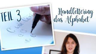 Handlettering Das Alphabet – Buchstabe C – Teil 3 [upl. by Sly]