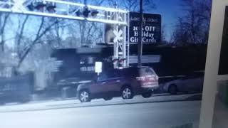 Colebrookdale Railroad 5128 The Polar Express Christmas Train crossing over Pennsylvania Route 100 [upl. by Stephenie554]