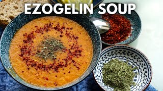 Ezogelin Soup  A mildly Spiced Hearty Mintflavored Lentil Soup [upl. by Aciraj]