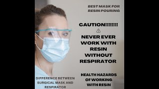 Respirator usage for resin pouringDifference between ordinary mask and respirator Hazards of resin [upl. by Aufmann]