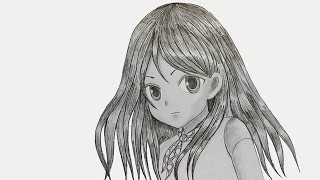 How to draw Anime Girl  Manga girl step by step [upl. by Wickner]