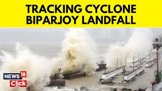 Cyclone Biporjoy News India  Cyclone Biporjoy Gujarat News  CNNNews18 Reports LIVE From Ground [upl. by Stevie85]